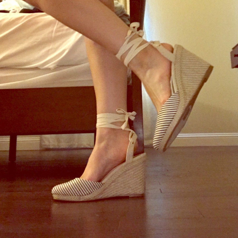 Espradilles Tie Up Wedges